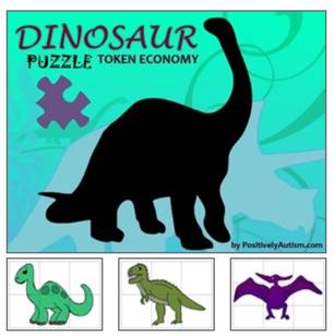 Dinosaur Puzzle Token Economy